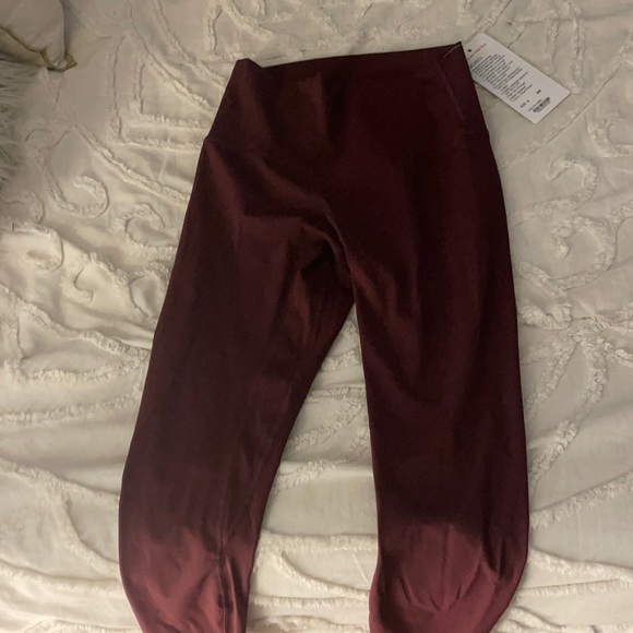LULULEMON ALIGN PANT 2 BURGENDY - Picture 1 of 1